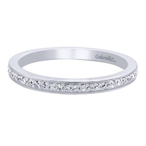 Gabriel 14 Karat Contemporary Wedding Band WB9608W44JJ