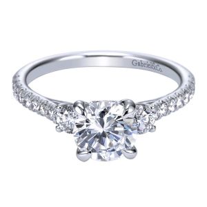 Gabriel 14 Karat Contemporary Engagement Ring ER7477W44JJ