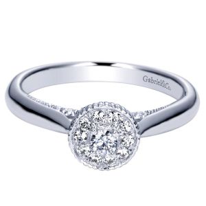 Gabriel 14 Karat Victorian Engagement Ring ER98434W44JJ