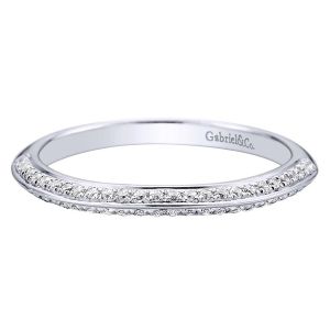Gabriel 14 Karat Contemporary Wedding Band WB9305W44JJ