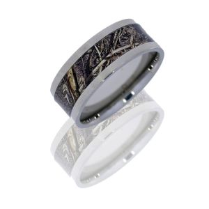 Lashbrook 10F16/MOC-DB POLISH Titanium Wedding Ring or Band