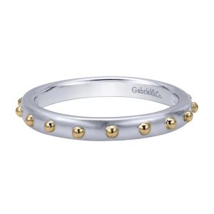 Gabriel Fashion 14 Karat Two-Tone Stackable Stackable Ladies' Ring LR4907M4JJJ