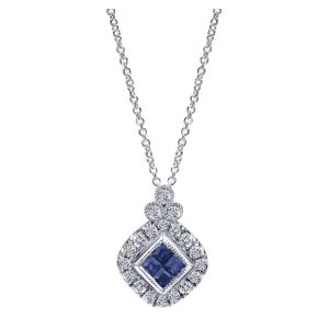 Gabriel Fashion 14 Karat Lusso Color Necklace NK4480W45SB