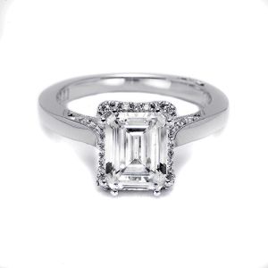 Tacori 18 Karat Dantela Engagement Ring 2620ECMD