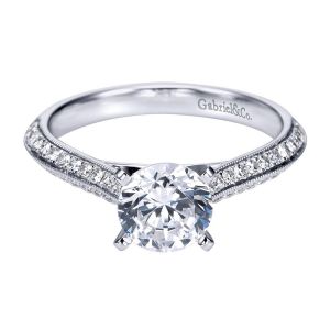 Gabriel 14 Karat Victorian Engagement Ring ER7448W44JJ