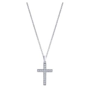 Gabriel Fashion 14 Karat Faith Cross Necklace NK2052W45JJ