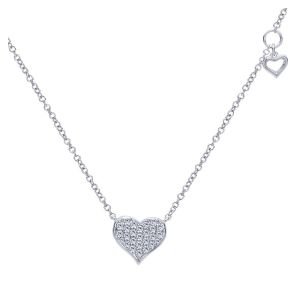 Gabriel Fashion 14 Karat Eternal Love Heart Necklace NK4538W45JJ