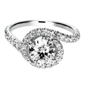 Gabriel 14 Karat Contemporary Engagement Ring ER9053W44JJ