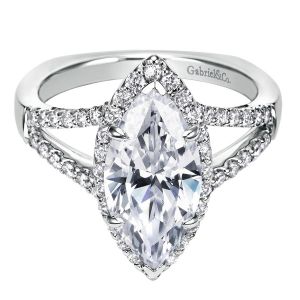 Gabriel 14 Karat Contemporary Engagement Ring ER6562W44JJ
