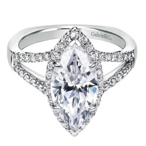 Gabriel 14 Karat Contemporary Engagement Ring ER6562W44JJ