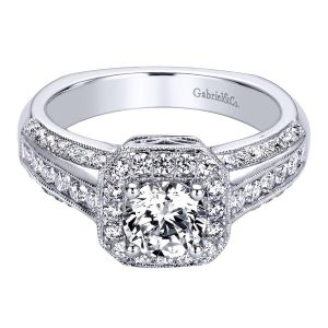 Gabriel 14 Karat Victorian Engagement Ring ER9388W44JJ