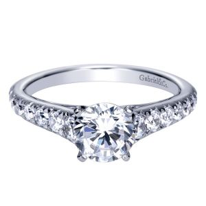 Gabriel 14 Karat Contemporary Engagement Ring ER8259W44JJ