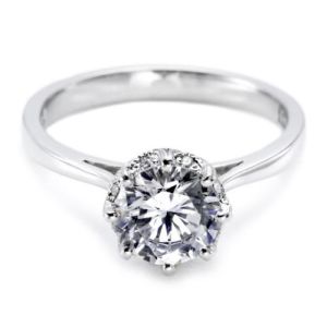 Tacori 18 Karat Solitaire Engagement Ring 2504RD7