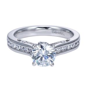 Gabriel 14 Karat Contemporary Engagement Ring ER7912W44JJ