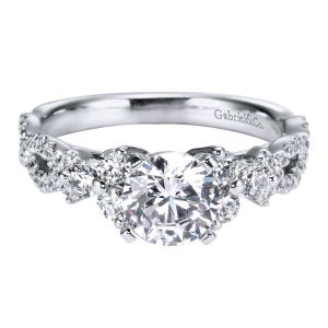 Gabriel 14 Karat Contemporary Engagement Ring ER5329W44JJ