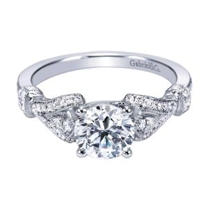 Gabriel 14 Karat Victorian Engagement Ring ER7531W44JJ