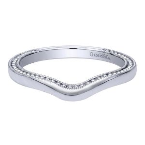 Gabriel 14 Karat Contemporary Wedding Band WB10915W4JJJ