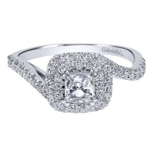 Gabriel 14 Karat Contemporary Engagement Ring ER911775S0W44JJ