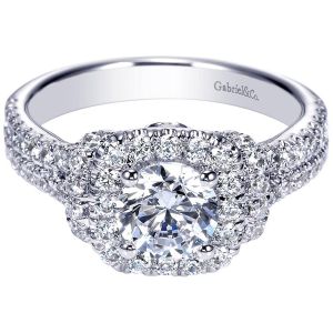 Gabriel 14 Karat Contemporary Engagement Ring ER8982W44JJ