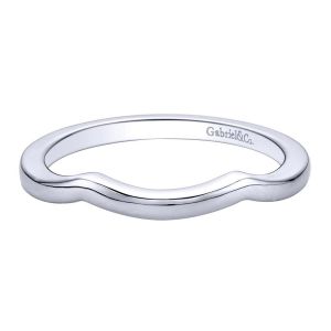 Gabriel 14 Karat Contemporary Wedding Band WB9556W4JJJ