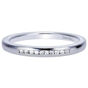 Gabriel 14 Karat Contemporary Wedding Band WB7887W44JJ