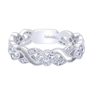 Gabriel Fashion 14 Karat Stackable Stackable Ladies' Ring LR6320W45JJ