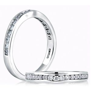 A.JAFFE Classic 14 Karat Diamond Wedding Ring MR1258 / 43