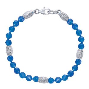 Gabriel Fashion Silver Bali Beads Bracelet TB2930SVJBX