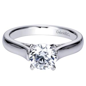 Gabriel 14 Karat Contemporary Engagement Ring ER8294W4JJJ