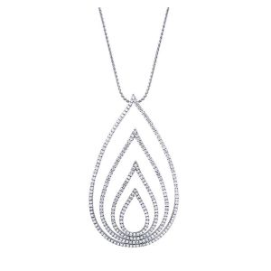 Gabriel Fashion 14 Karat Lusso Diamond Necklace NK2710W44JJ