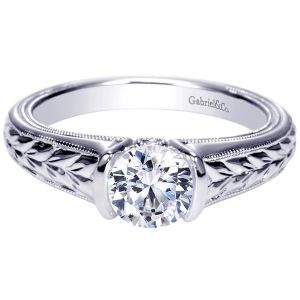 Gabriel 14 Karat Contemporary Engagement Ring ER8820W44JJ