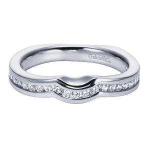 Gabriel 14 Karat Contemporary Wedding Band WB5988W44JJ