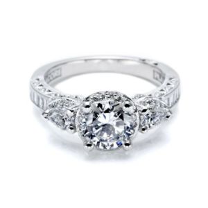 Tacori Crescent Platinum Engagement Ring HT2533SM12X