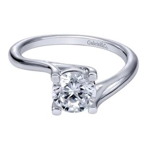 Gabriel 14 Karat Contemporary Engagement Ring ER10262W4JJJ