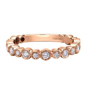 Gabriel Fashion 14 Karat Stackable Stackable Ladies' Ring LR5671K45JJ