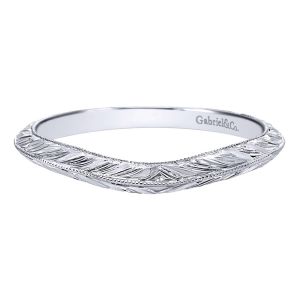 Gabriel 14 Karat Contemporary Wedding Band WB10096W4JJJ