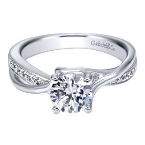 Gabriel 14 Karat Contemporary Engagement Ring ER6360W44JJ