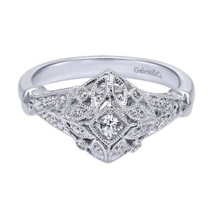 Gabriel Fashion 14 Karat Victorian Ladies' Ring LR4399W44JJ