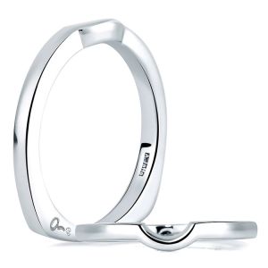 A.JAFFE Platinum Diamond Wedding Ring MRS096 / PL