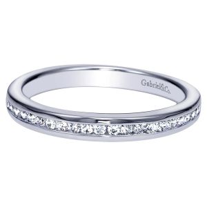 Gabriel 14 Karat Contemporary Wedding Band WB8677W44JJ