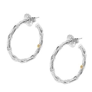 SE131 Tacori 18k925 Silver & Gold Earrings