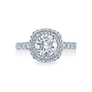 HT2520CU75 Tacori Crescent Platinum Engagement Ring