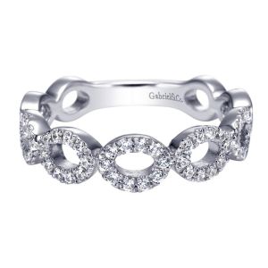 Gabriel Fashion 14 Karat Stackable Stackable Ladies' Ring LR6222W45JJ