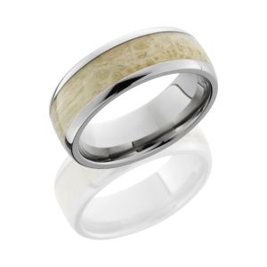 Lashbrook HW8D15/BOXELDERBURL POLISH Hard Wood Wedding Ring or Band