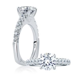 A.JAFFE Platinum Signature Engagement Ring MES667