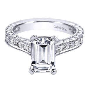 Gabriel 14 Karat Victorian Engagement Ring ER8810W44JJ