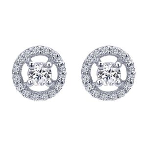 Gabriel Fashion 14 Karat Lusso Diamond Stud Earrings EG10943W44JJ