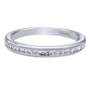 Gabriel 14 Karat Contemporary Wedding Band WB10136W44JJ