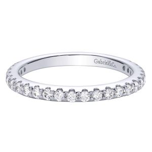 Gabriel 14 Karat Contemporary Wedding Band WB9394W44JJ