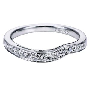 Gabriel 14 Karat Contemporary Wedding Band WB6357W44JJ